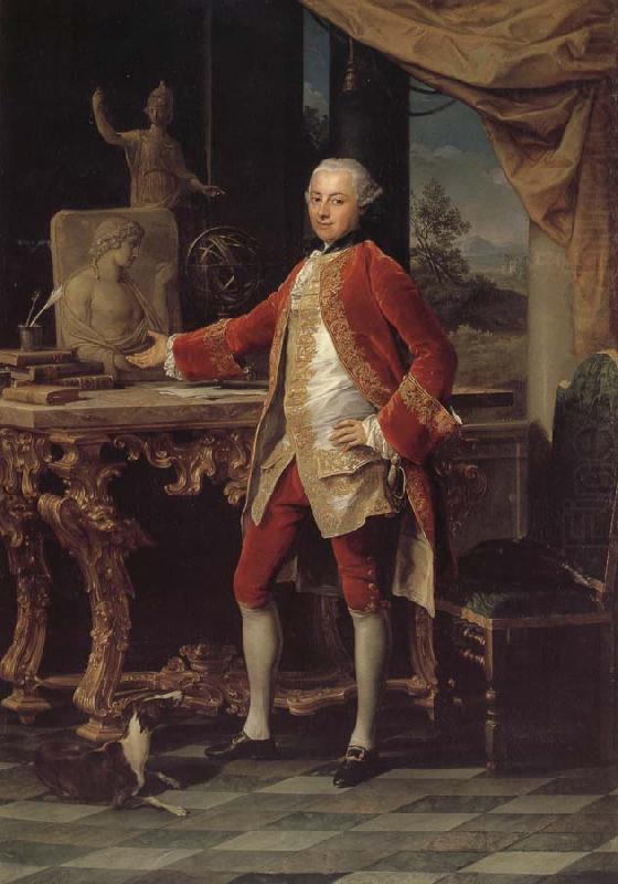 Pompeo Batoni Oil on canvas portrait of a gentleman china oil painting image